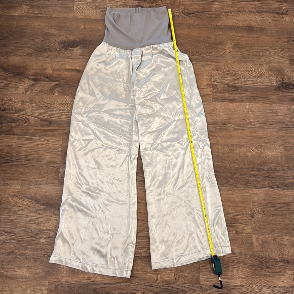 Pj Harlow Silver Lola Satin Women's Pants Size XS Extra Small